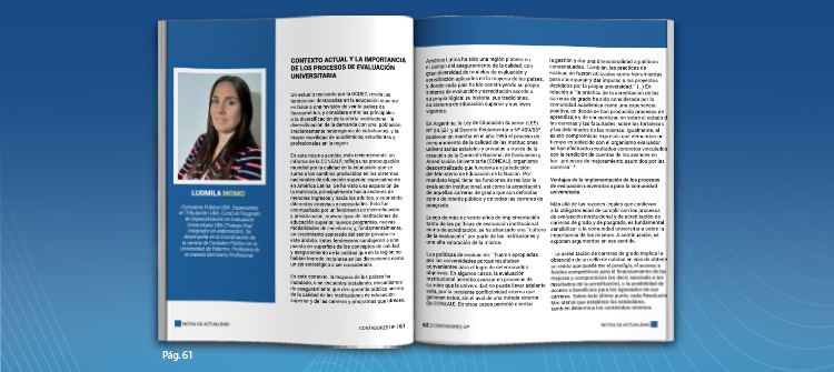 Contexto actual y la importancia de los procesos de evaluación universitaria